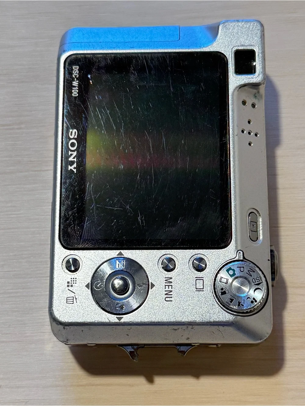 Sony Cyber-shot DSC-W100 Silver 8.1MP Tested Good w/Card-Charg-Bat Read Info Blw